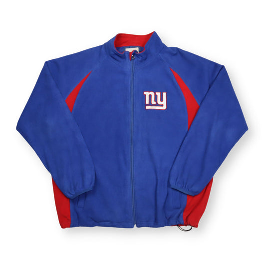Vintage Fleecejacke blau rot NFL NY NewYork Giants L