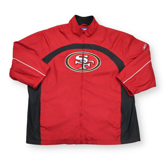 Vintage Jacke gefüttert rot SF 49ers NFL REEBOK xl