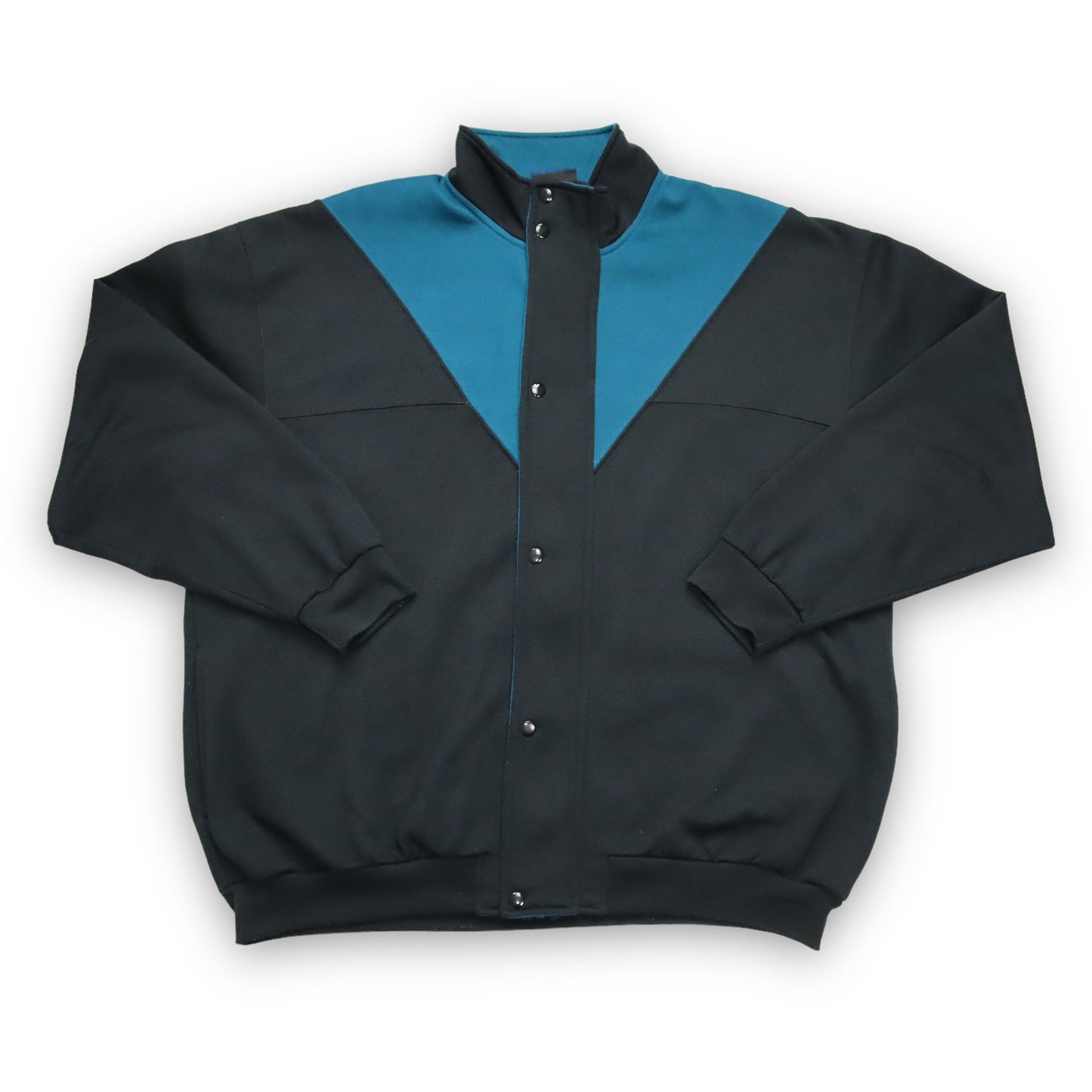 Vintage sweat jacket jacket black blue CLAYBROOKE XXL