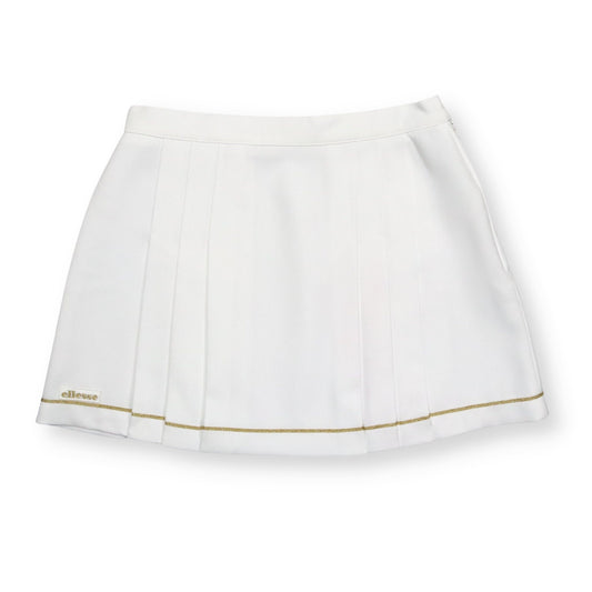 Vintage Tennisrock Rock weiß gold ELLESSE S