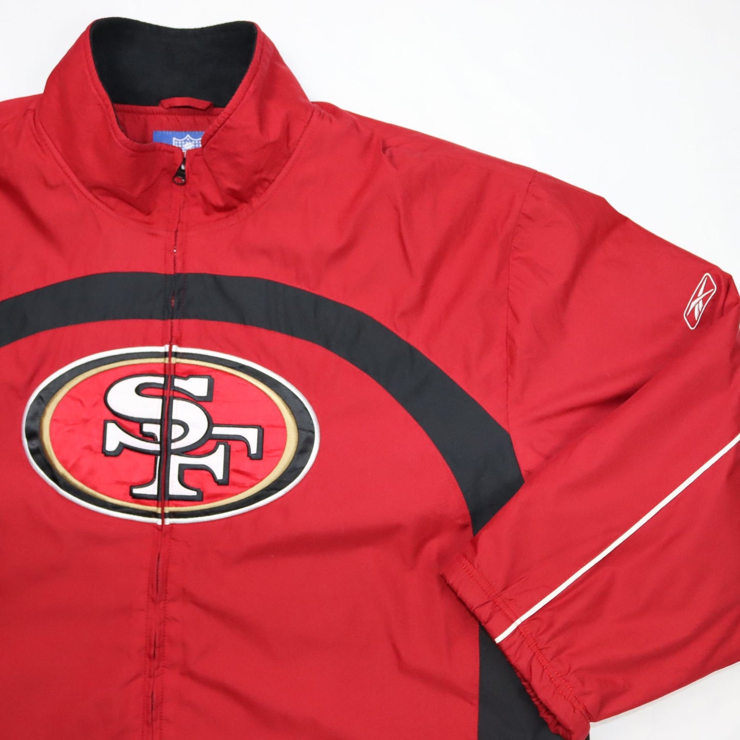 Vintage jacket lined red SF 49ers NFL REEBOK xl