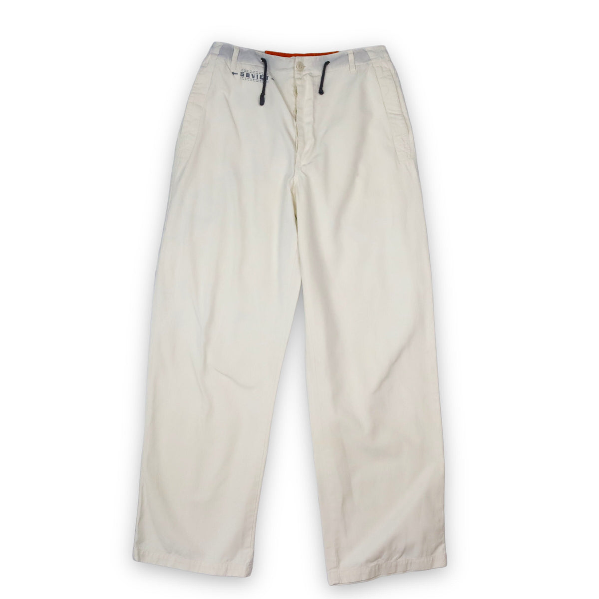 Vintage Baggy Pants Stoffhose creme Deadstock SOVIET W34