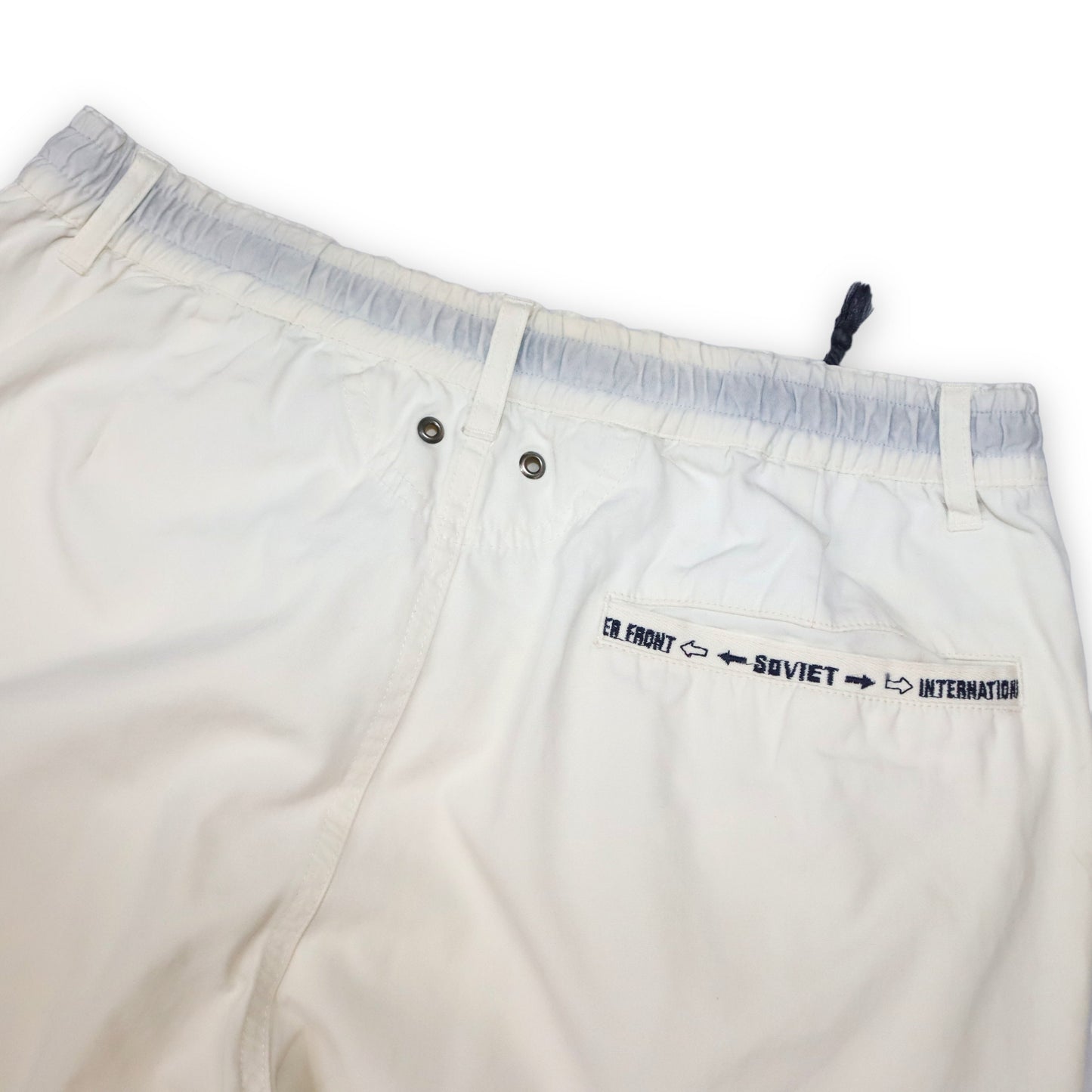 Vintage Baggy Pants Stoffhose creme Deadstock SOVIET W34