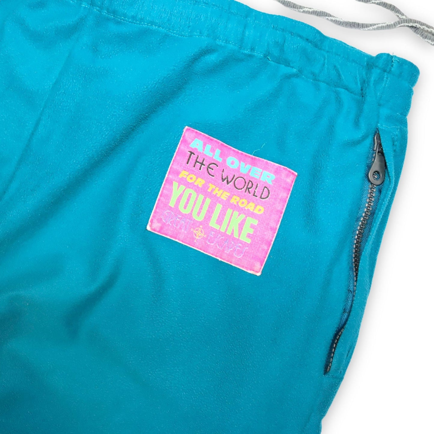 Vintage Jogginghose Trainingshose Samt/Fleece THINK PINK XL