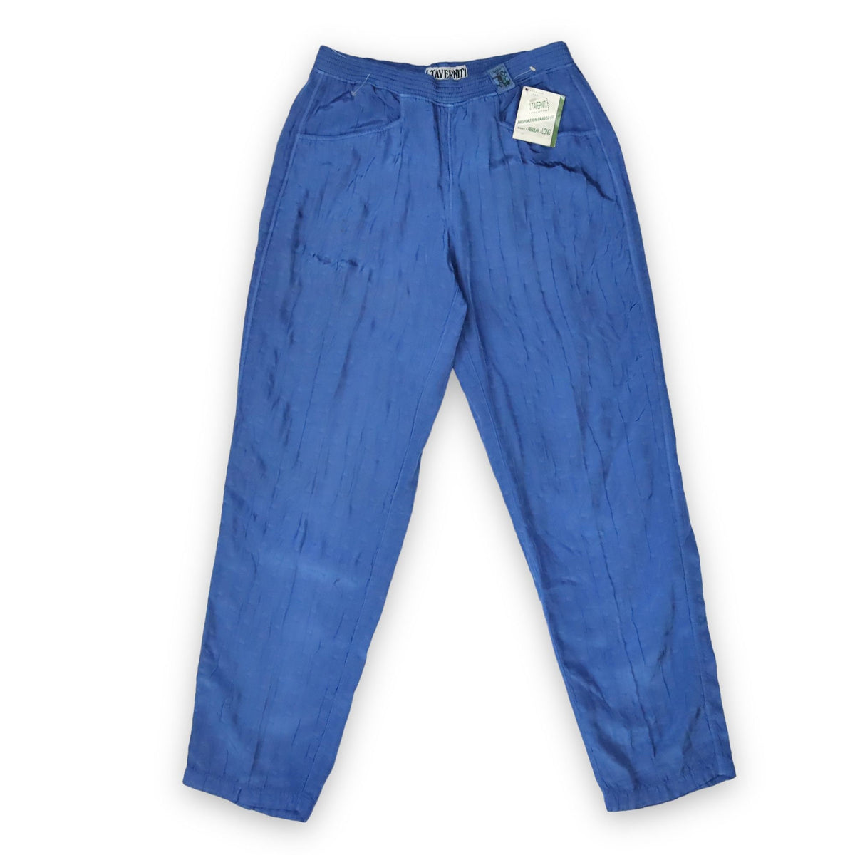 Vintage Jogginghose Trainingshose blau Struktur Deadstock J.TAVERNITI 38