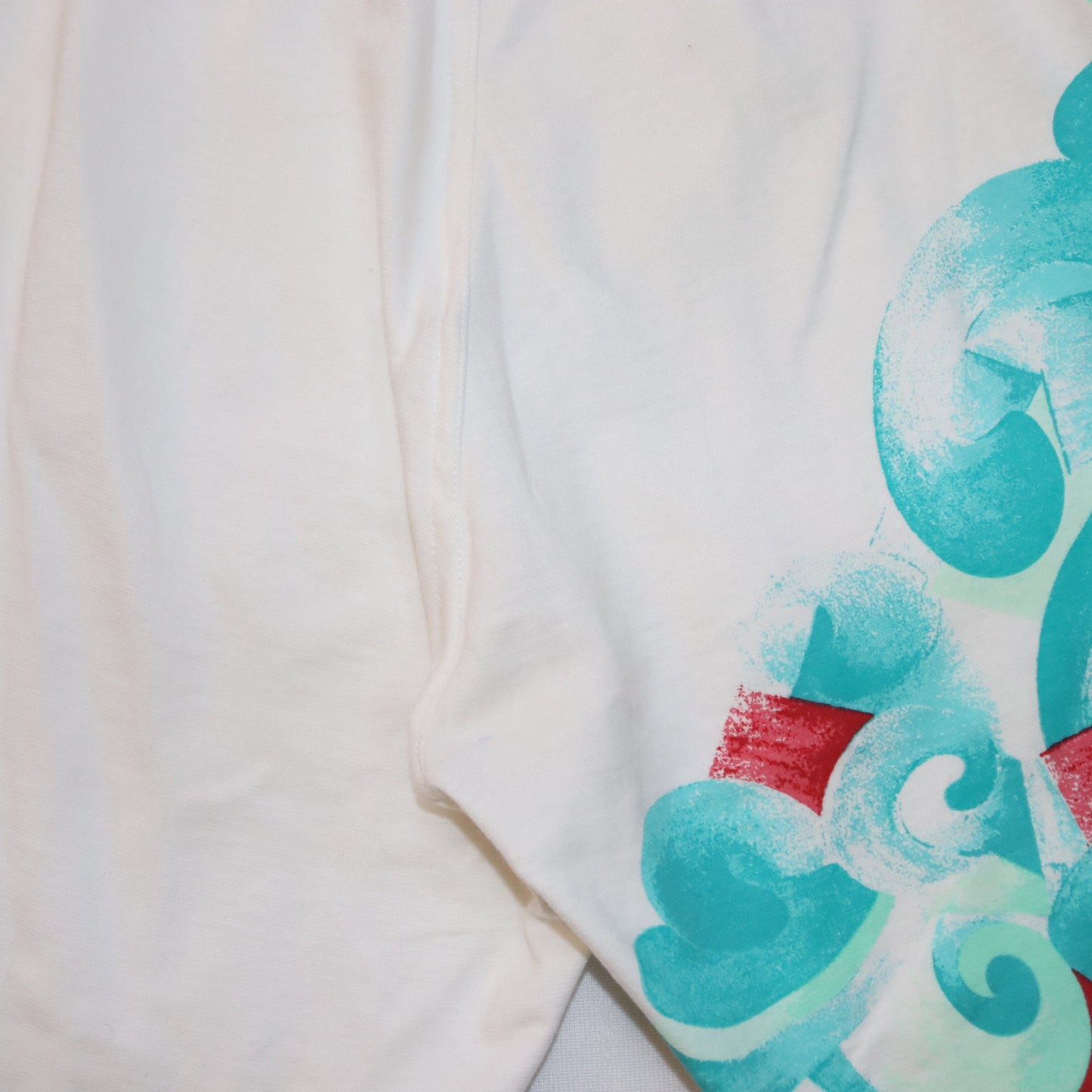 Vintage Bikerleggings kurze Leggings weiß crazy pattern Deadstock ELLESSE S