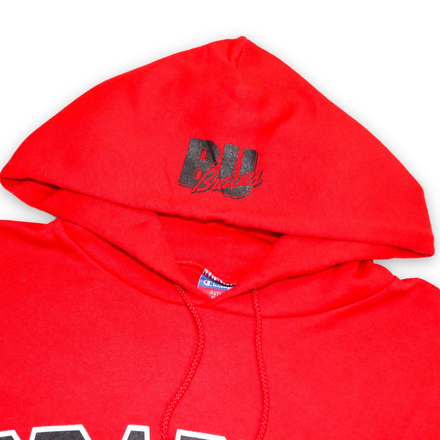 Vintage Hoodie Pullover Bradley University rot CHAMPION M