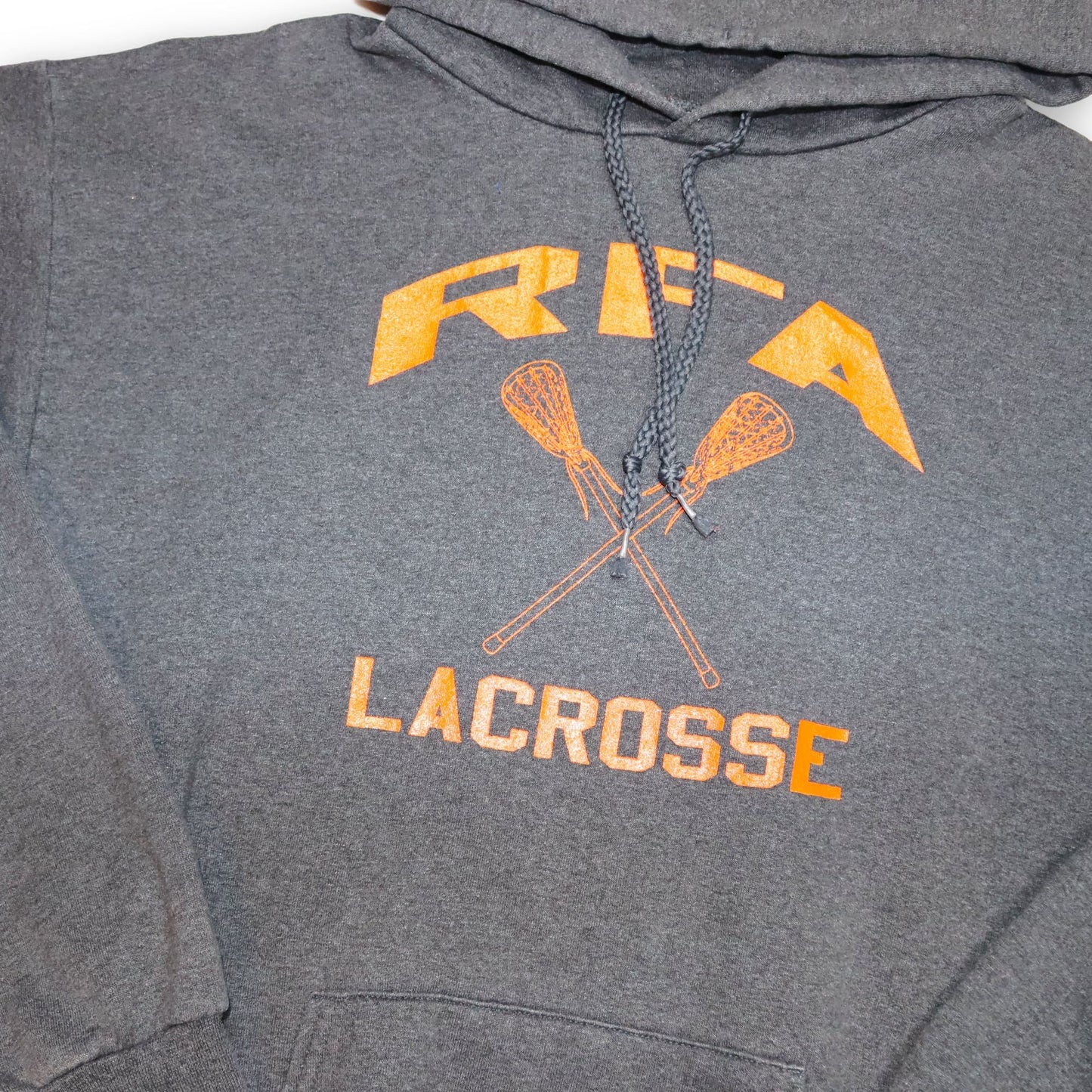Vintage Hoodie Pullover grau RFA Lacrosse CHAMPION M