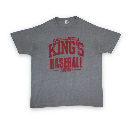 Vintage RUSSELL T-Shirt grau College Kings Baseball L