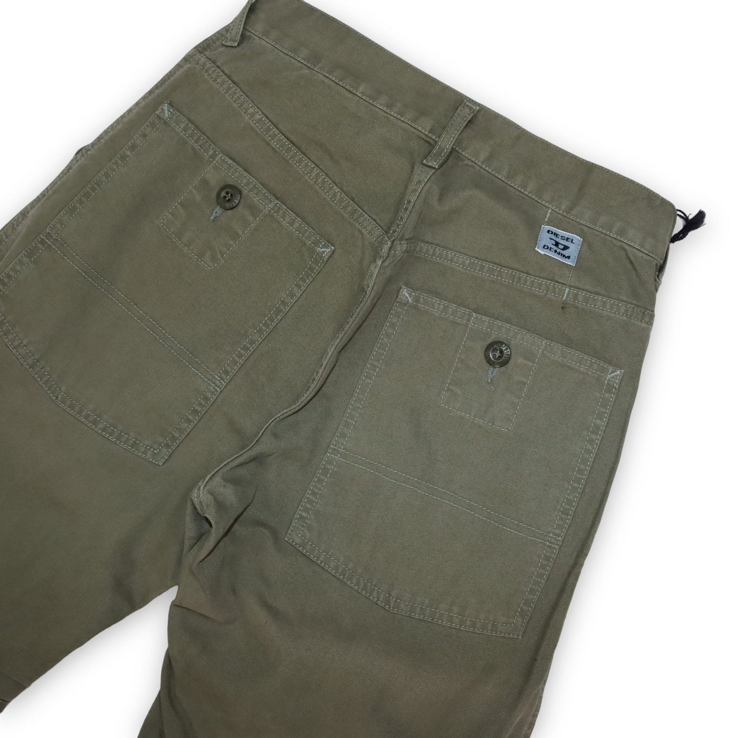 Vintage DIESEL Baggy Cargo Pants khaki Deadstock W27 36