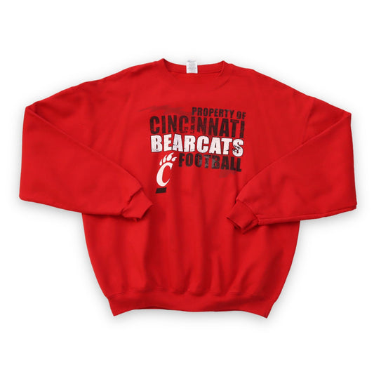 Vintage Sweatshirt Pullover rot Cincinnati Bearcats Football Jerzees XL