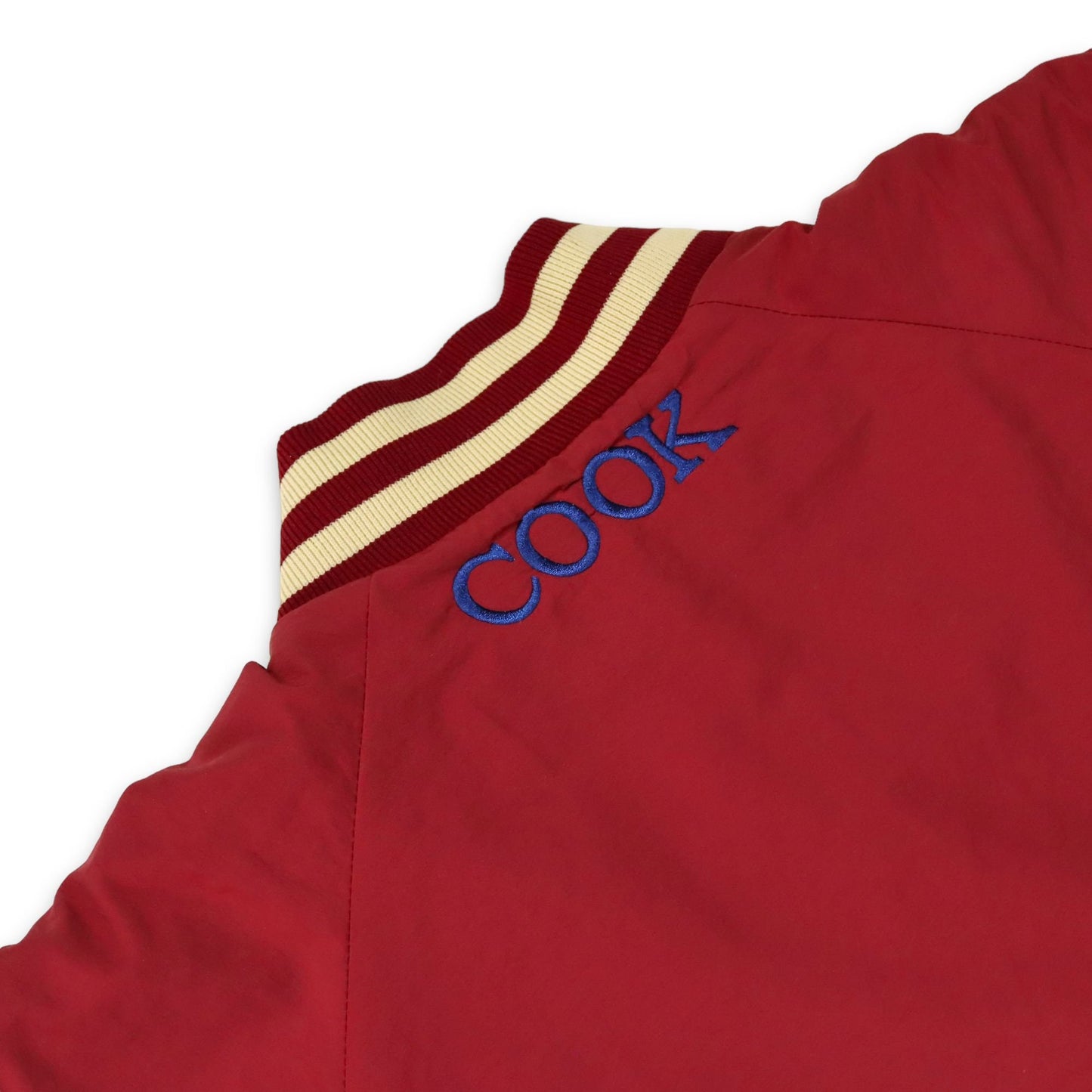 Vintage Boathouse Sports Baseball Jacket Hawks USA Cook Burgundy Inside Fleece XL