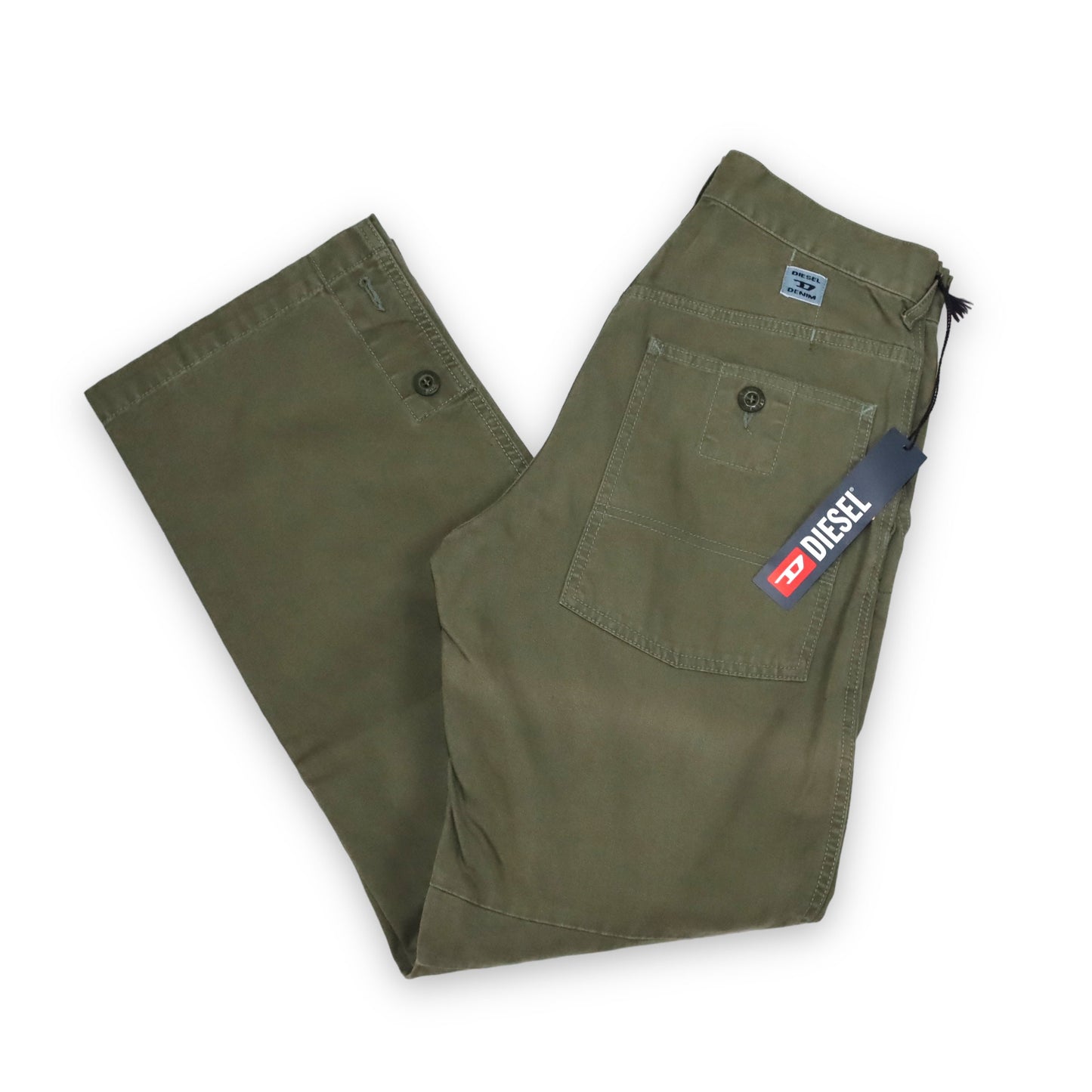 Vintage DIESEL Baggy Cargo Pants khaki Deadstock W27 36
