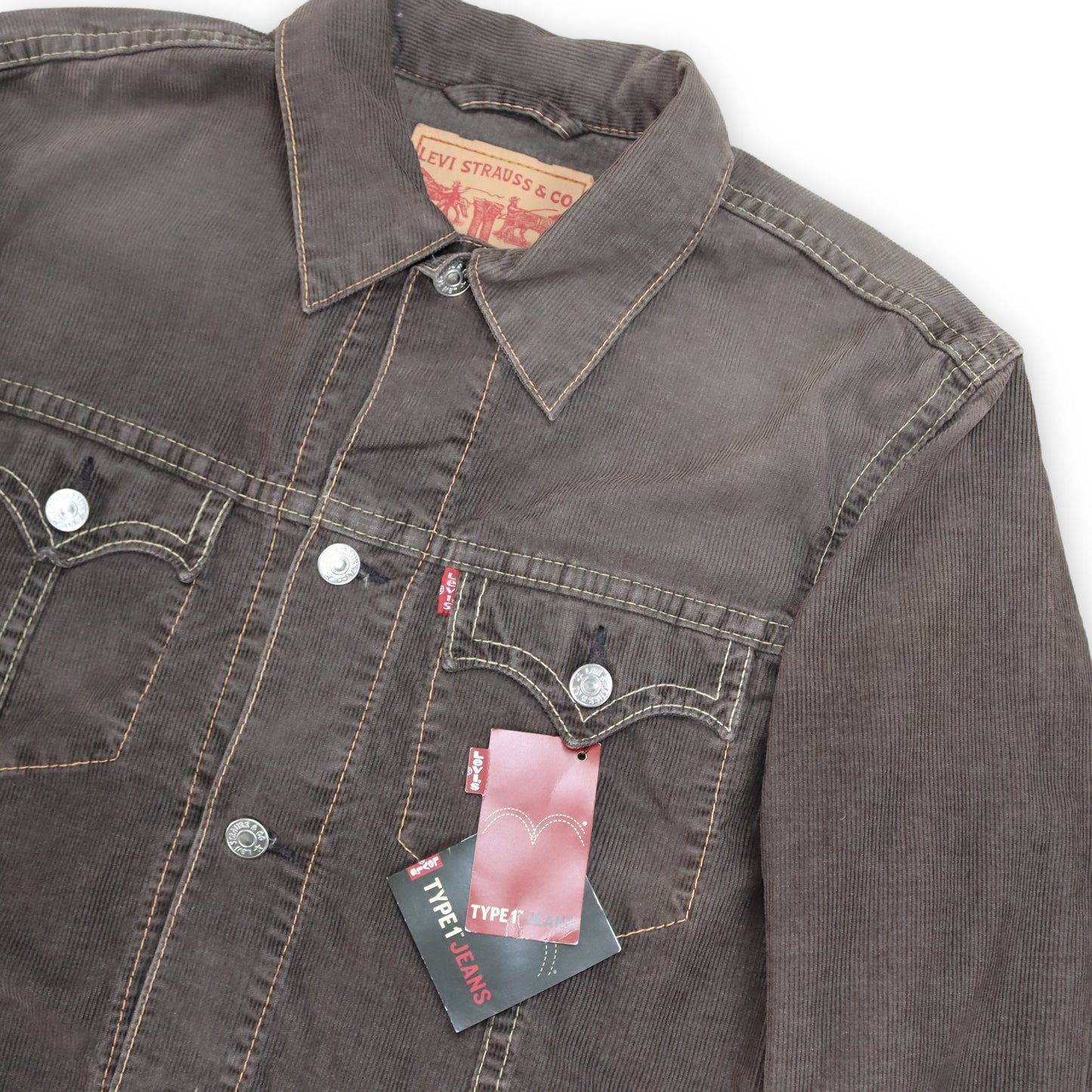 Vintage LEVI’S Cordjacke braun Deadstock XL