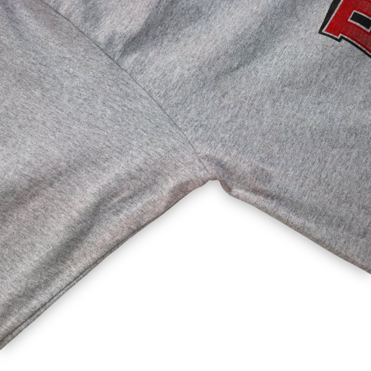 Vintage Chino National Baseball Longsleeve Shirt grau rot XL