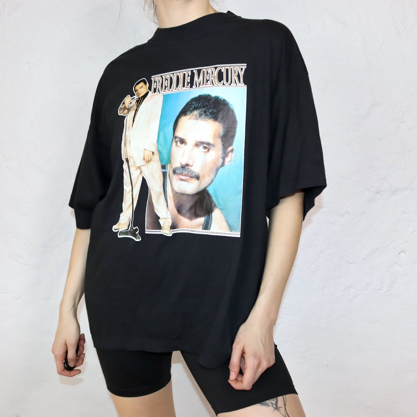 Vintage t-shirt FREDDIE MERCURY print short-sleeved L