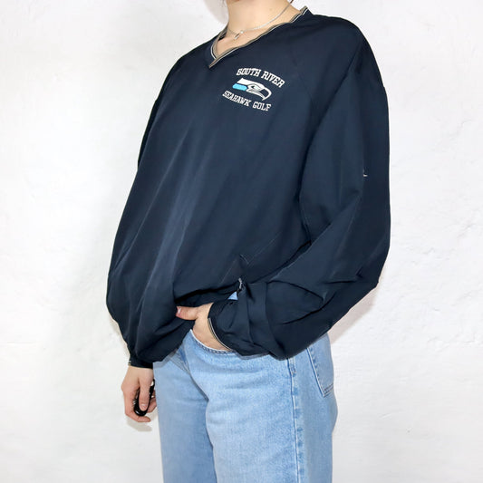 Vintage South River Seahawk Golf Sweatshirt Windbreaker