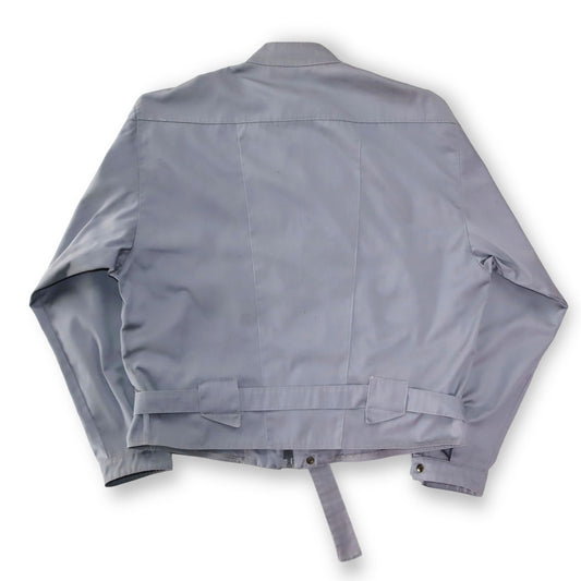 Vintage gigolo leichte Jacke mit Gürtel grau 42