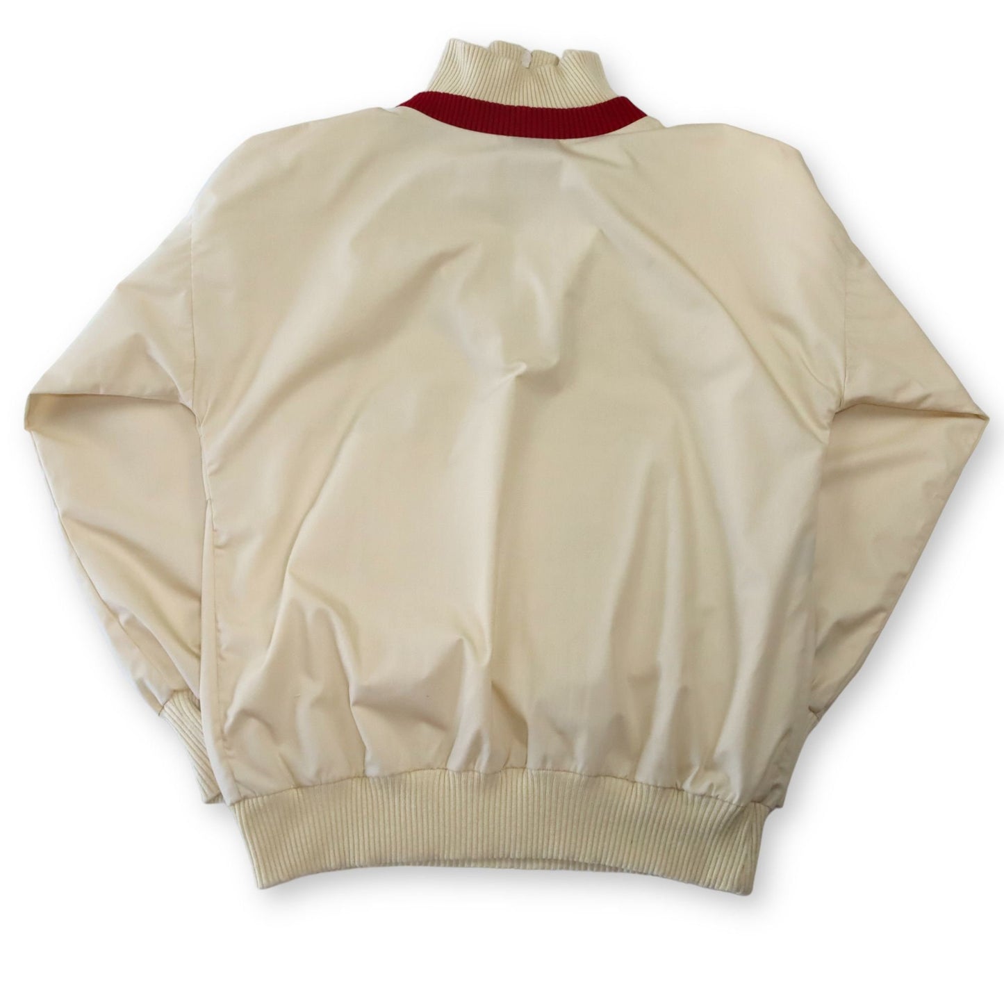 Vintage ODLO windbreaker jacket beige red M