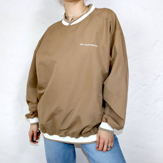 Vintage Jacke Sweatshirt V-Neck LEE Fleetwood L