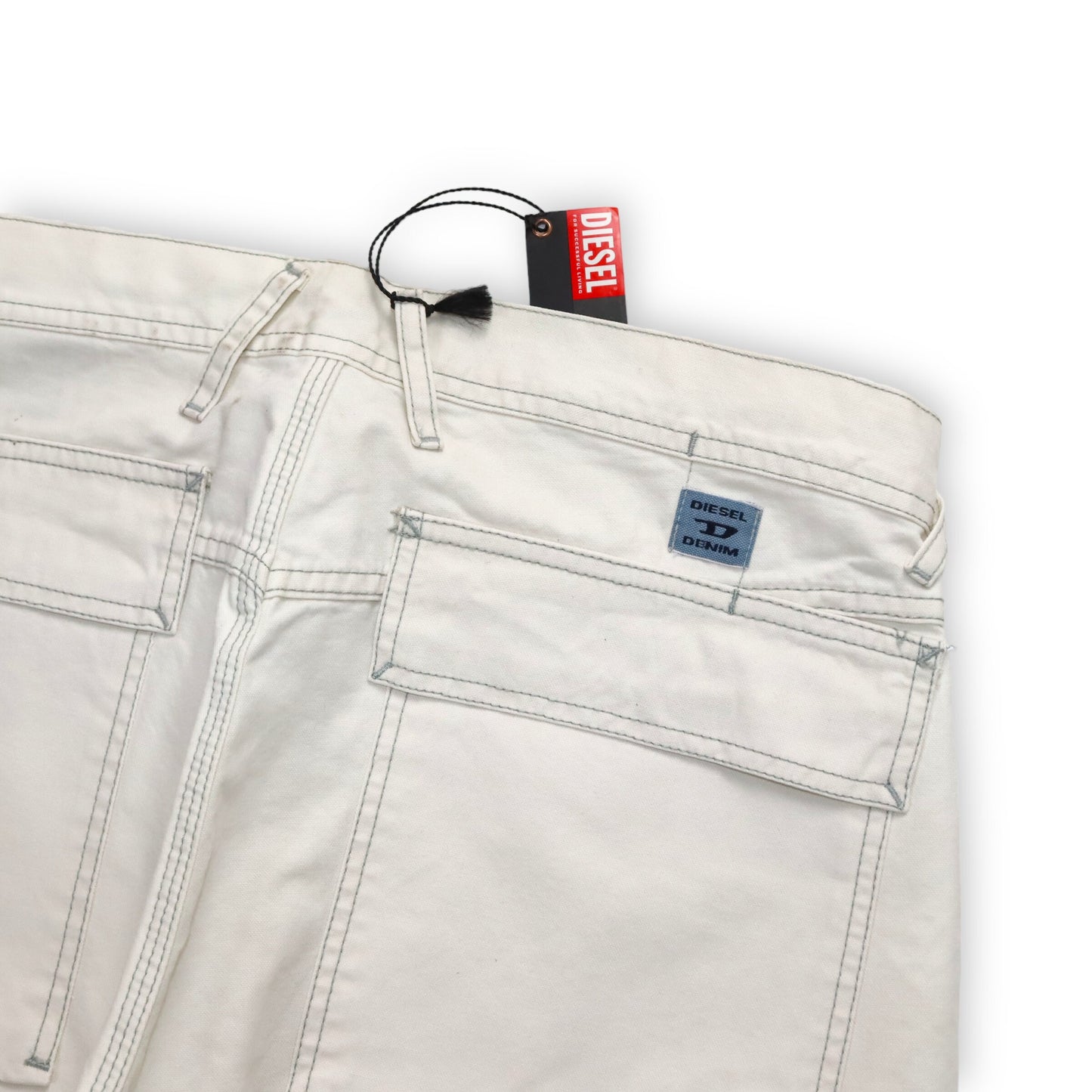Vintage DIESEL baggy pants cream white deadstock W32