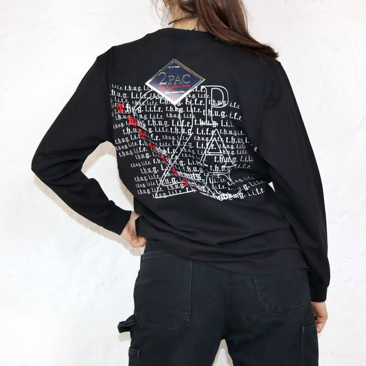 Vintage 2PAC Collection by J.C. Design Longsleeve shirt dünnes Sweatshirt Deadstock oversize S