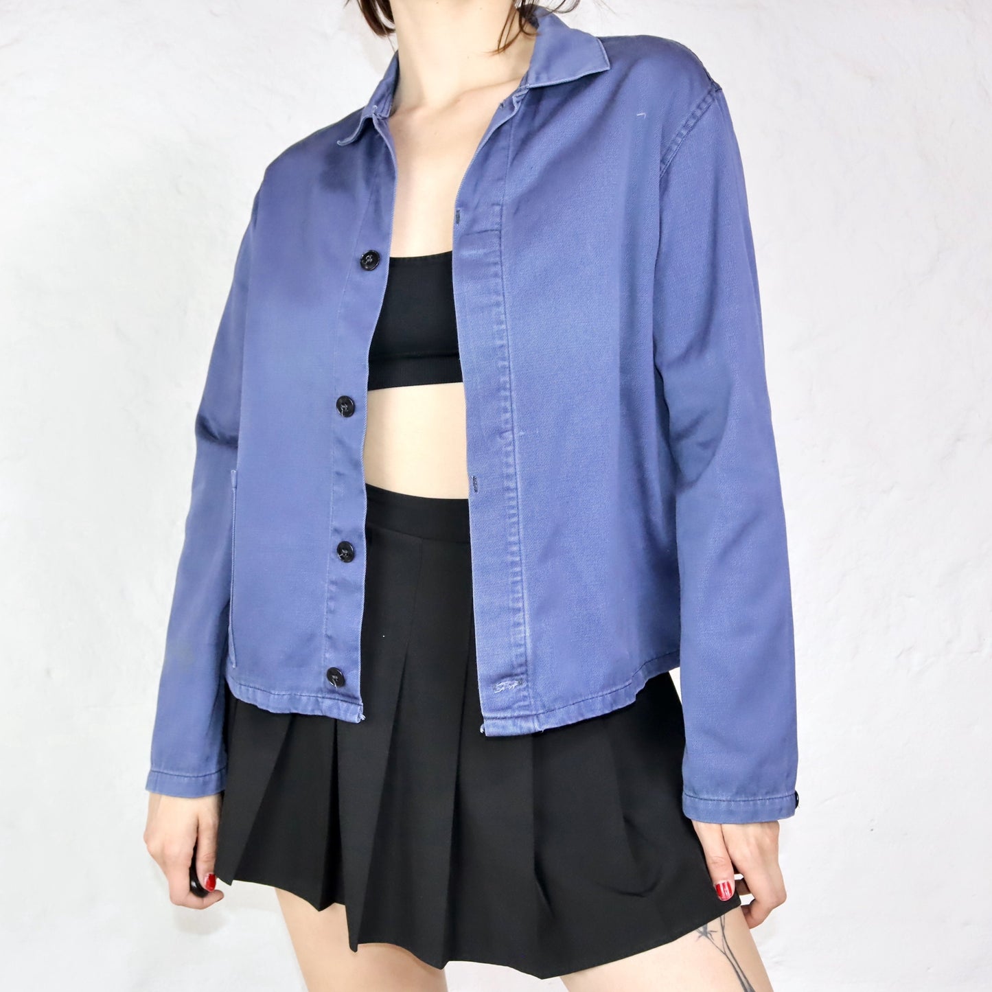 Vintage workwear jacket blue 46 S