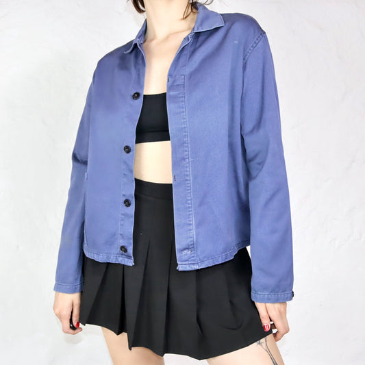 Vintage Workwear Jacke blau 46 S