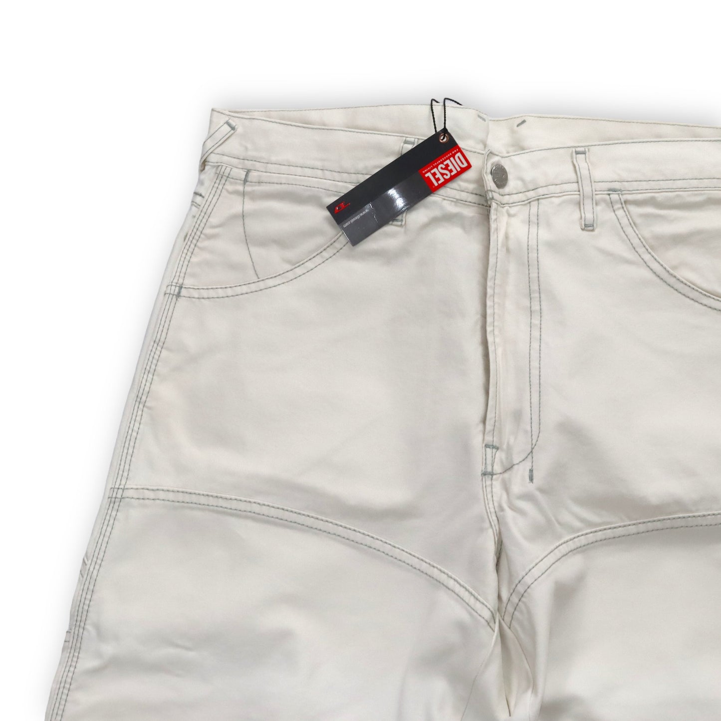 Vintage DIESEL baggy pants cream white deadstock W32
