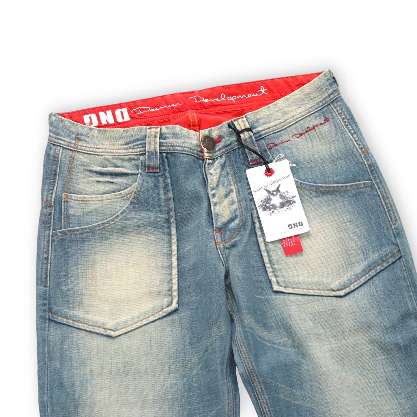 Vintage Y2K DND Baggy Jeans washed out Deadstock W32 L34