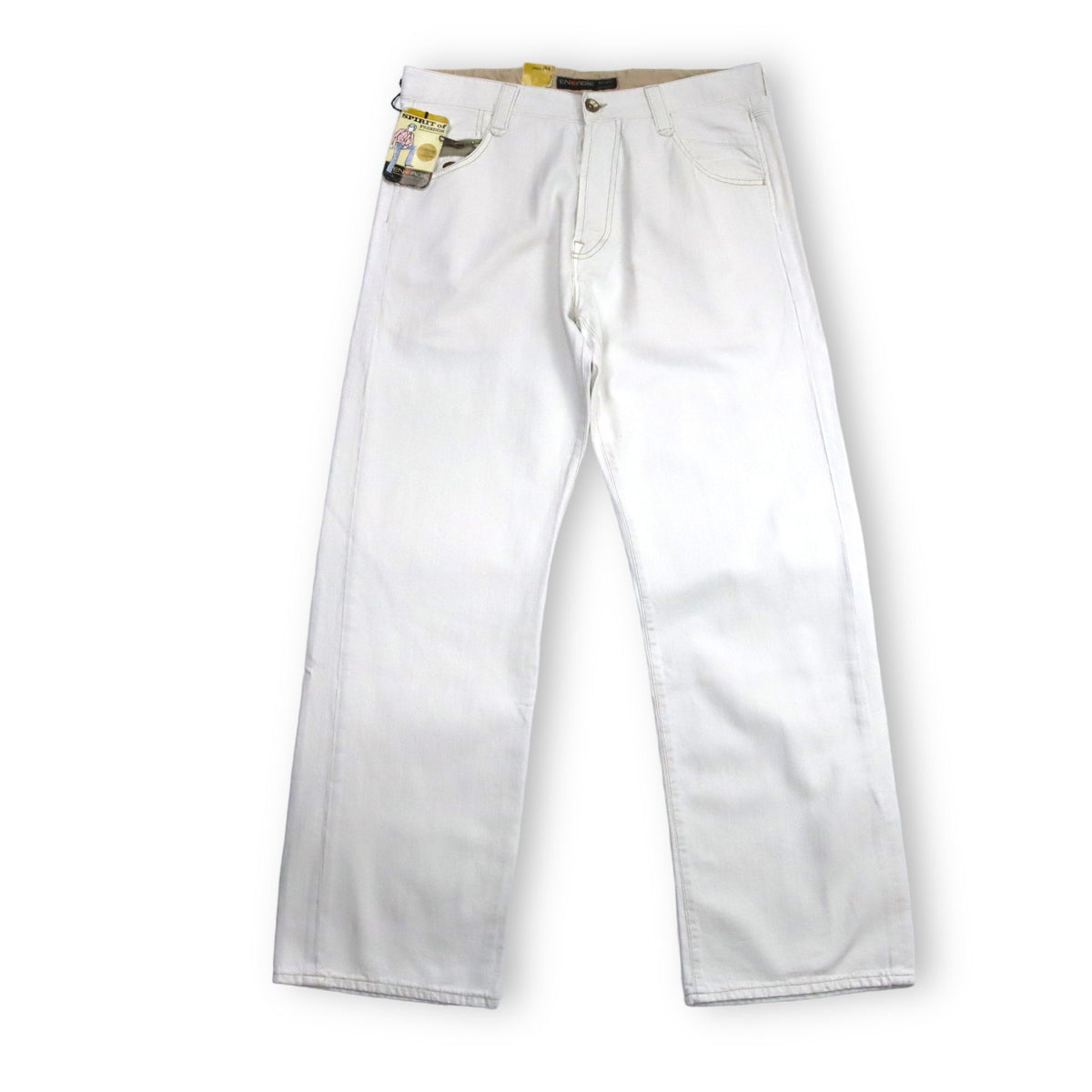 Vintage Y2K ENERGIE Baggy Jeans weiß Deadstock W34