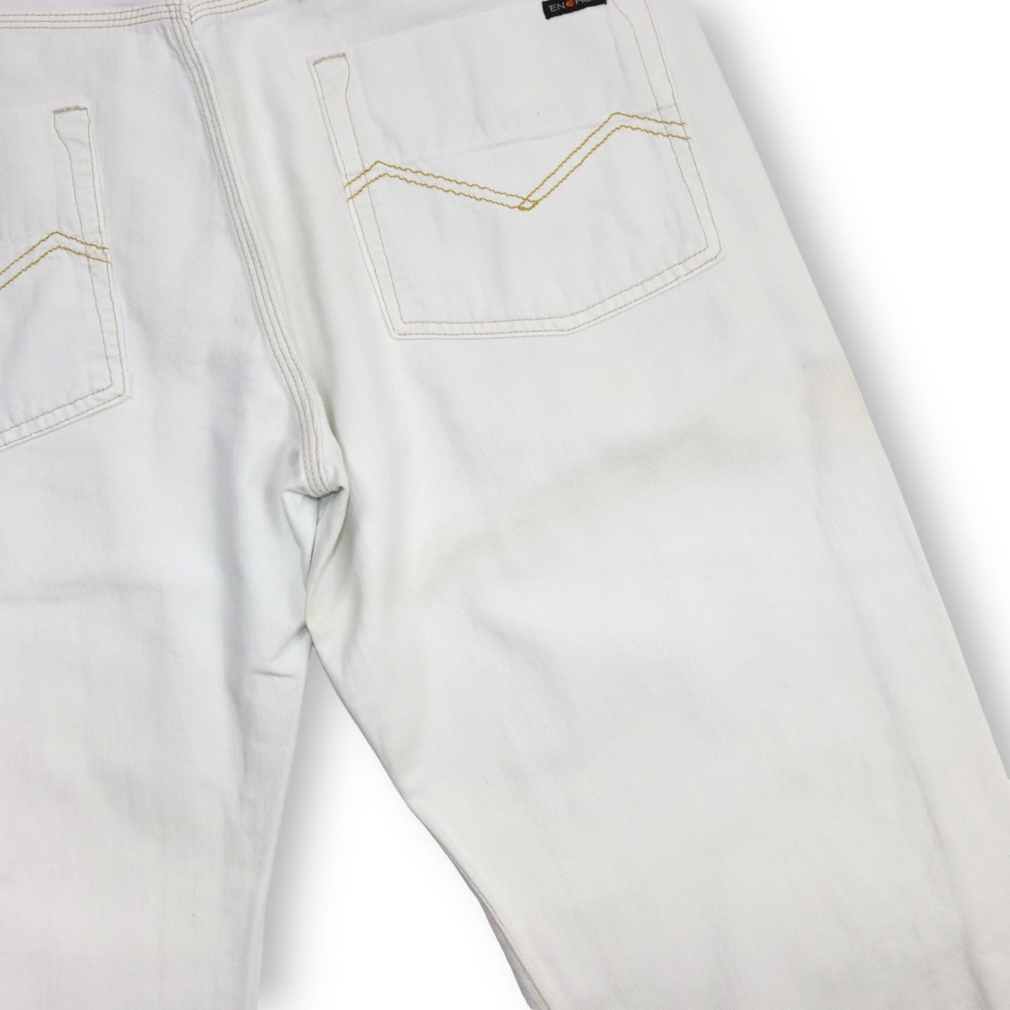 Vintage Y2K ENERGIE Baggy Jeans weiß Deadstock W34