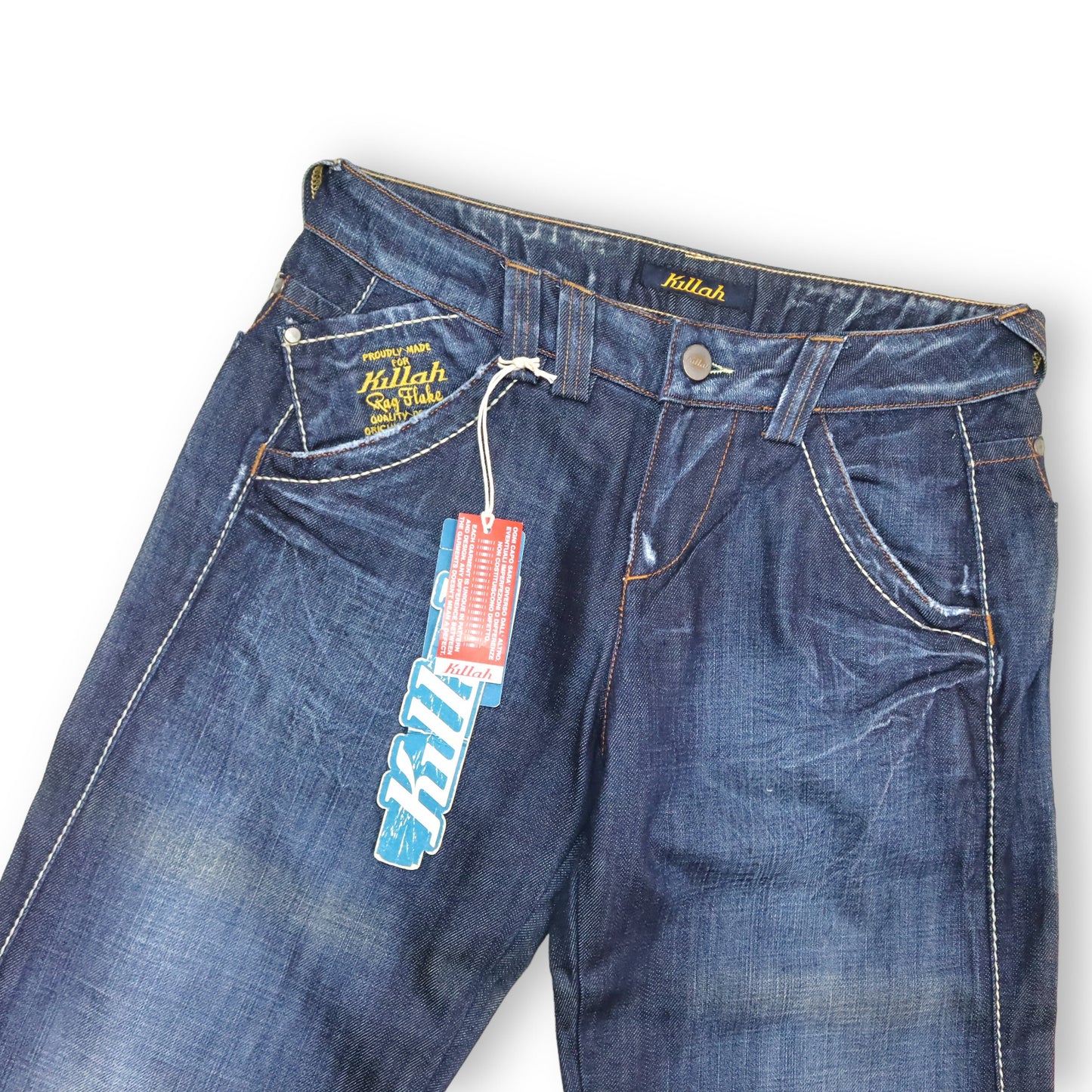 Vintage Y2K KILLAH baggy jeans blue deadstock W30