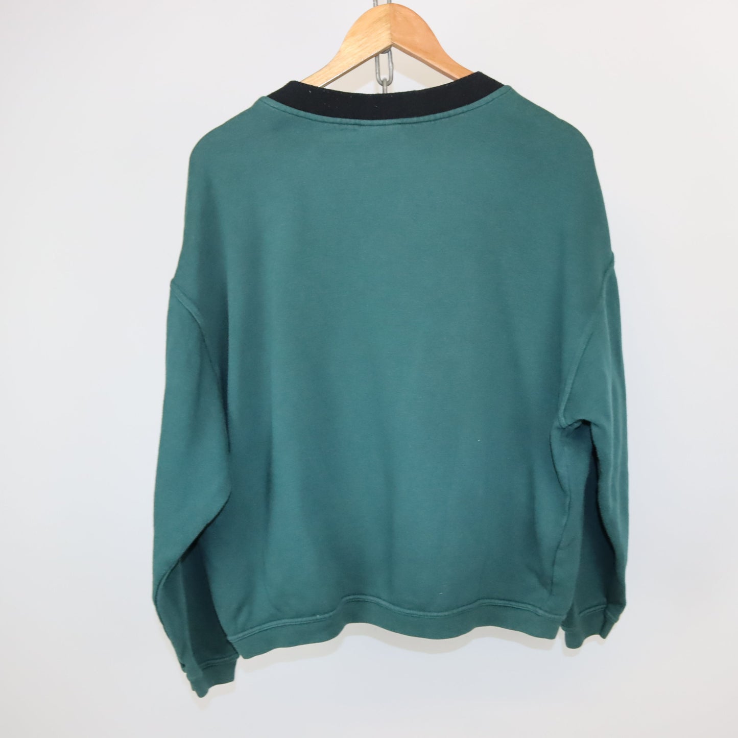 Vintage AQUILA Cardigan grün mit Stickerei M
