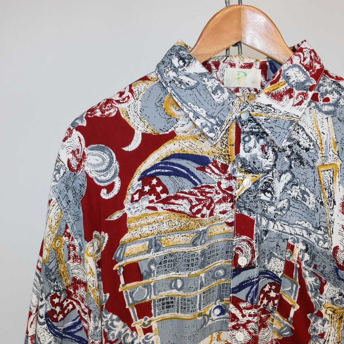 Vintage PSC Hemd kurzarm crazy pattern Made in Thailand XL