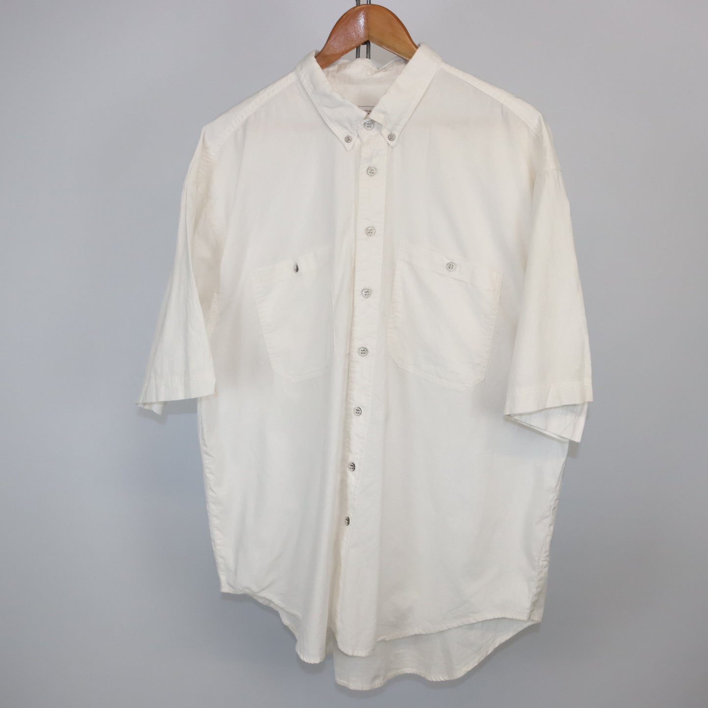 Vintage CENTRAL PARK shirt short sleeve white XXL