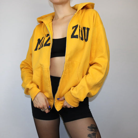 Vintage Jacke Sweatjacke Mizou gelb CHAMPION M