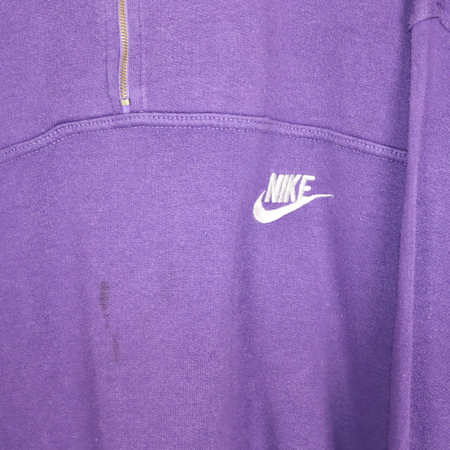 Vintage 80s 90s Rare NIKE Sweatsuit Tracksuit Sweatshirt Pullover Jogging Pants Purple Print XL