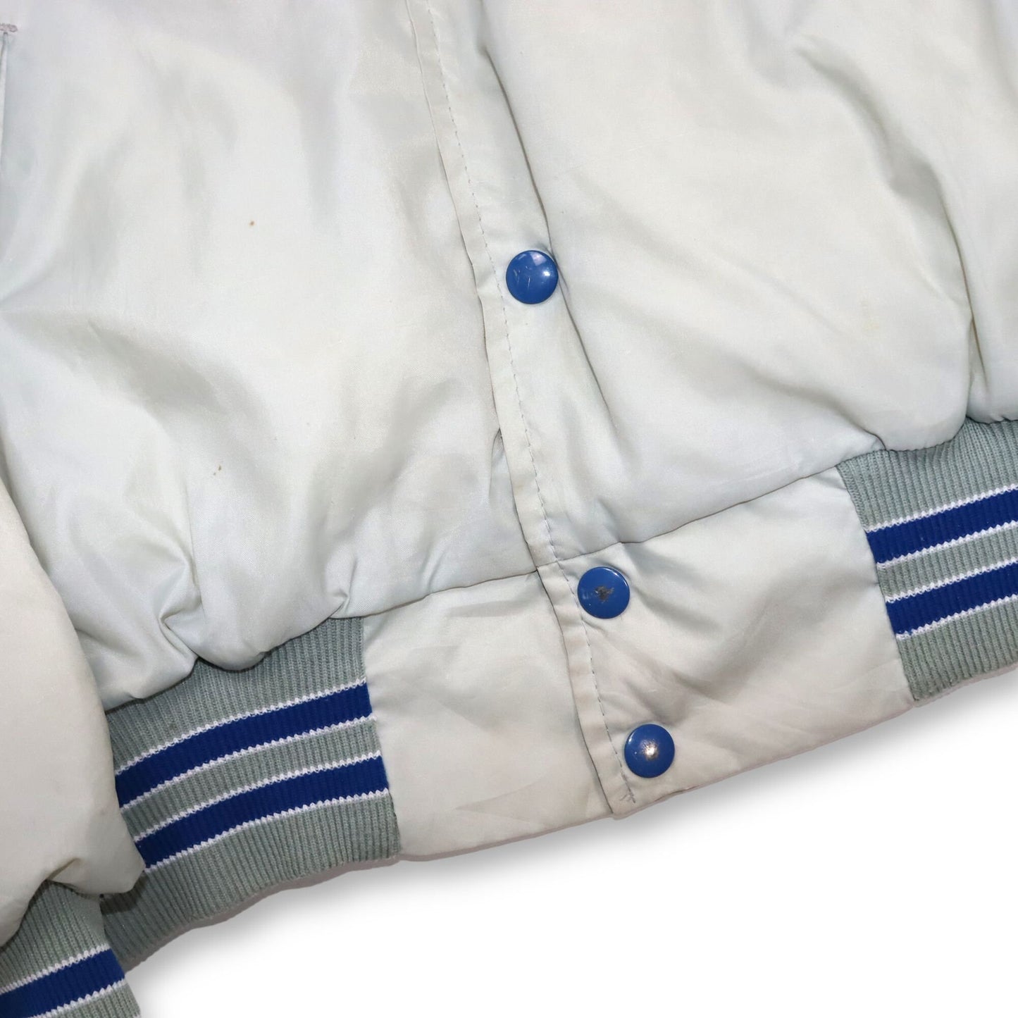 Vintage Rennoc college jacket baseball jacket beige blue L