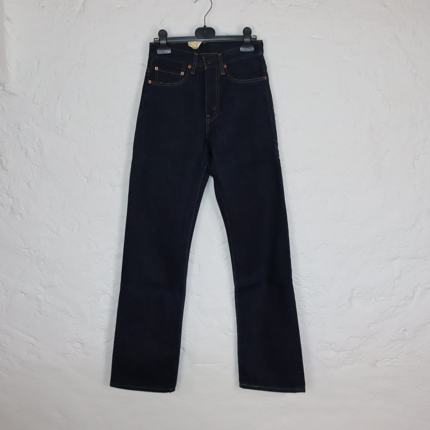 Vintage 90s 00s LEVIS 501 dark blue jeans straight leg deadstock UNWORN with tag W26 L32