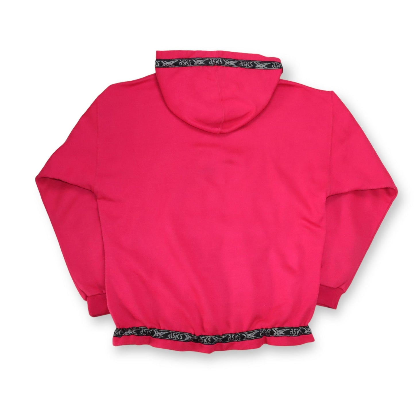 Vintage 80er 90er ASICS Hoodie Pullover Print pink Print M