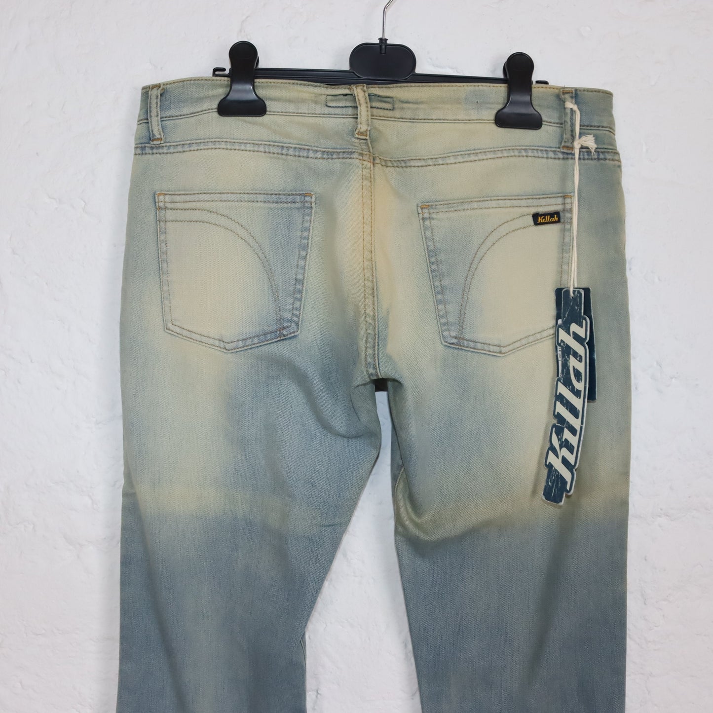 Vintage 90er 00er Y2K KILLAH Jeans Hose low waist Hüfthose Schlaghose Deadstock W31