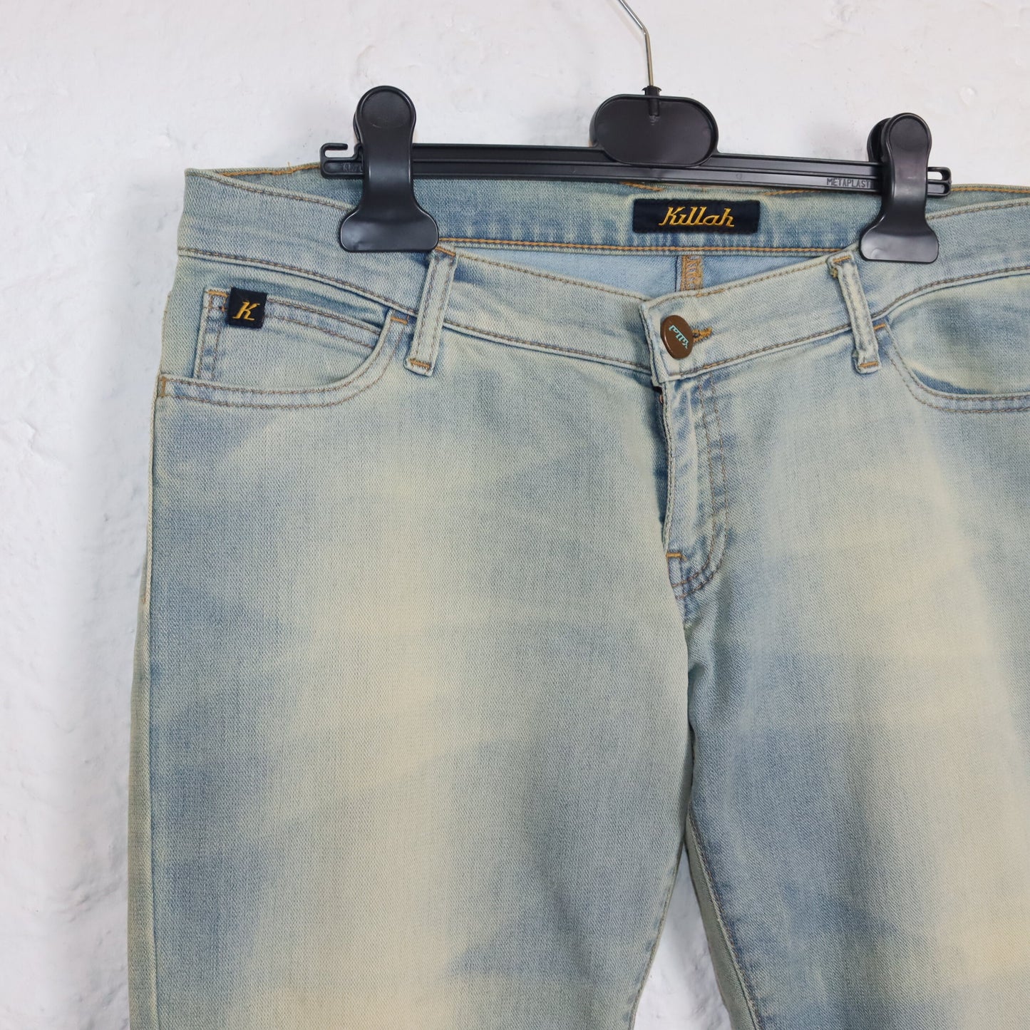 Vintage 90er 00er Y2K KILLAH Jeans Hose low waist Hüfthose Schlaghose Deadstock W31
