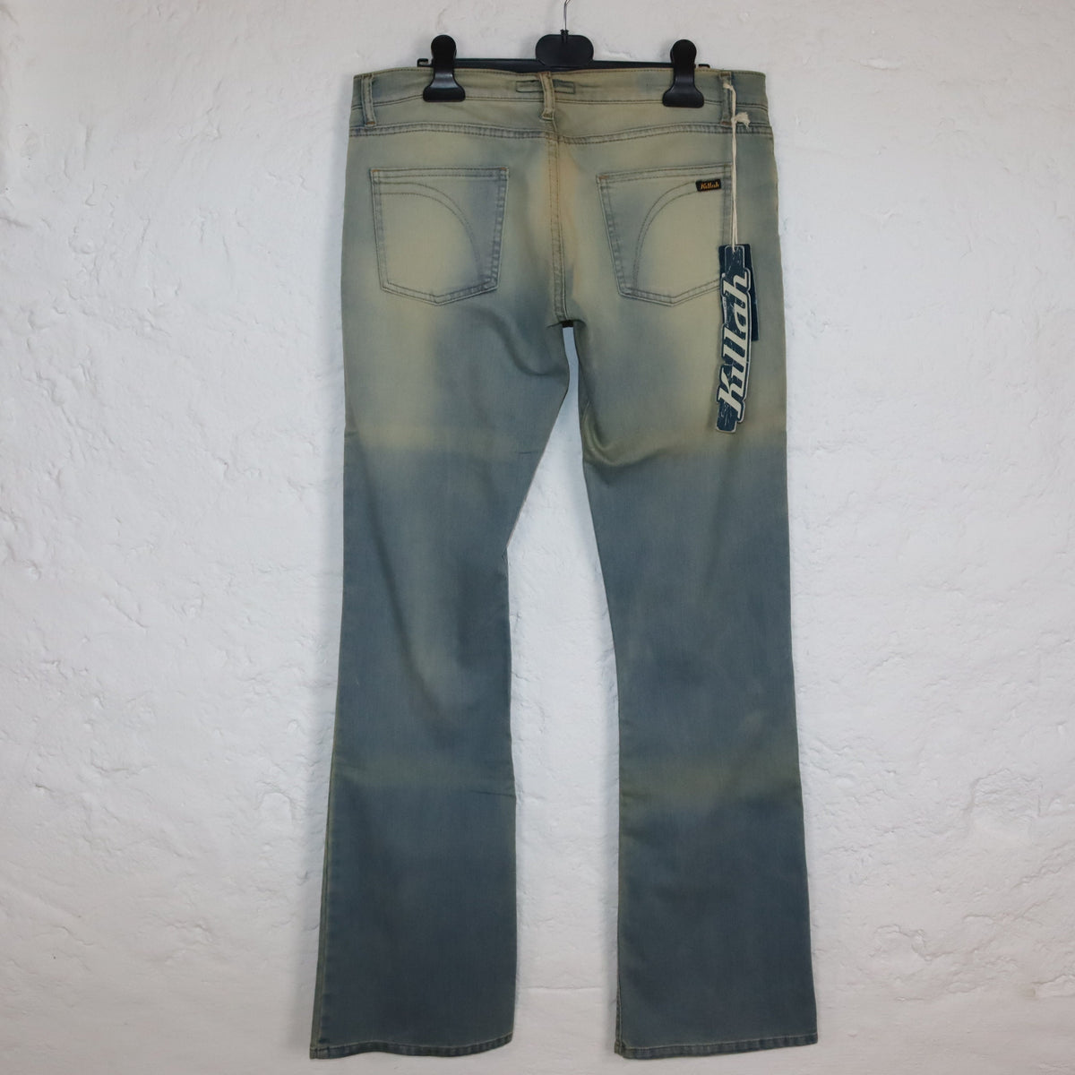 Vintage 90er 00er Y2K KILLAH Jeans Hose low waist Hüfthose Schlaghose Deadstock W31