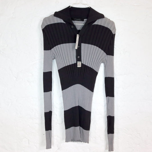 Vintage 90er 00er Y2K CIPO&BAXX Longsleeve dünner Pullover gestreift Deadstock