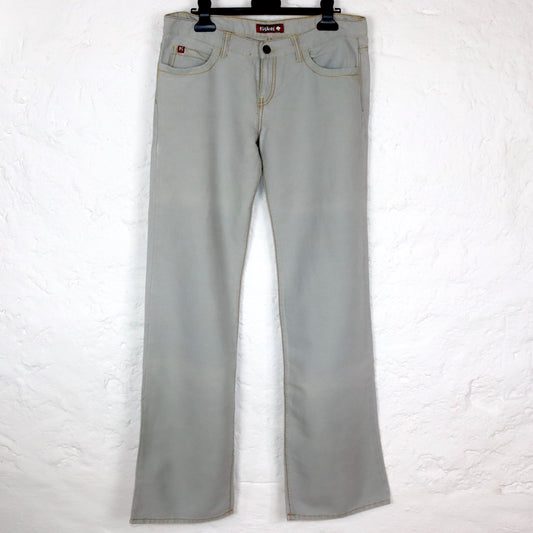 Vintage 90er 00er KILLAH Jeans low waist Hüfthose hellblau Deadstock W30