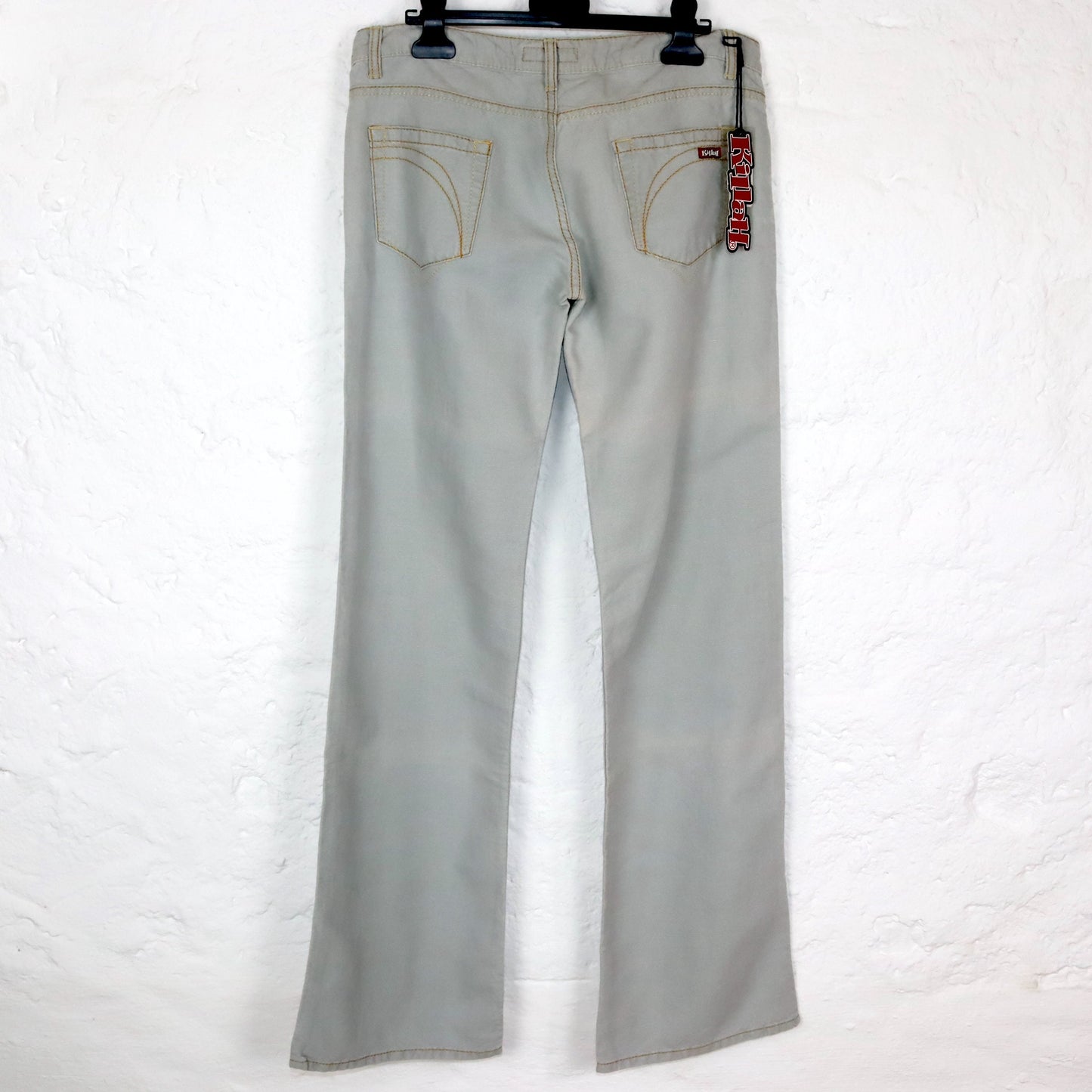 Vintage 90er 00er KILLAH Jeans low waist Hüfthose hellblau Deadstock W30