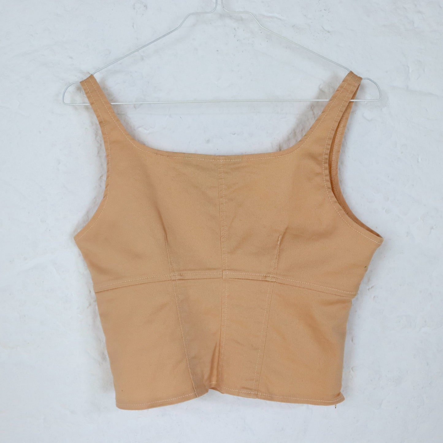 Vintage 80er 90er ARLANGO Top Korsagentop crop bauchfrei Trägertop Apriko 36