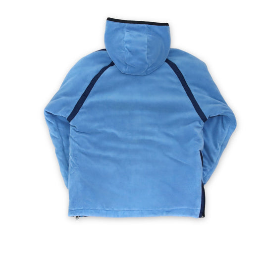 Vintage 80er 90er NIKE Wendejacke Jacke Fleece hellblau dunkelblau XS/S