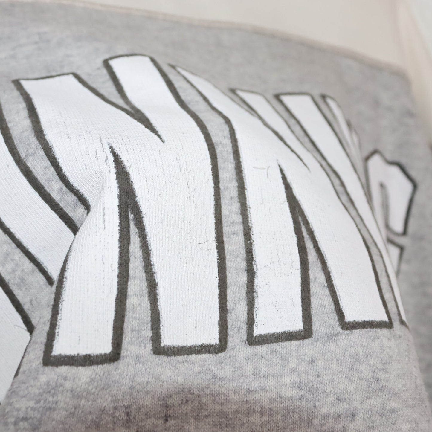 Vintage 80er 90er Sweatshirt Top kurzarm crop bauchfrei weiß grau M/L